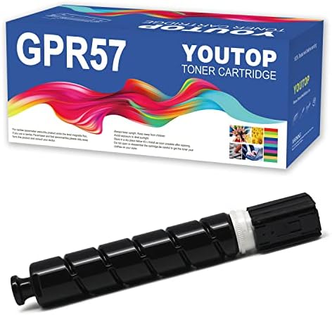 Youtop 1pk remanfacted gpr-57 GPR57 מחסנית טונר שחור החלפת Canon Imagerunner Advance 4525i 4535i