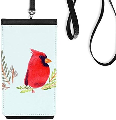 ארנק טלפון אדום של בעלי חיים ציפורים ארנק תלייה ניידת כיס שחור