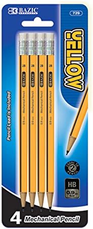 עיפרון מכני צהוב בזיק 0.9 ממ 2B
