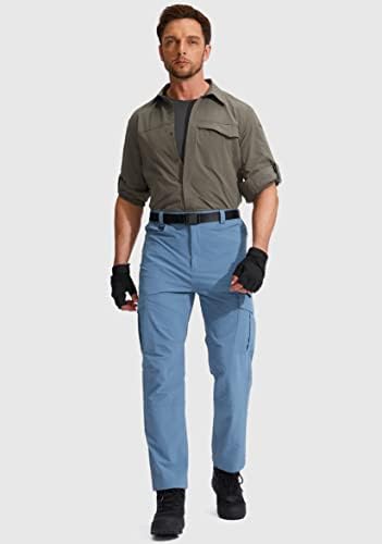 G Ripstop של Grapstop Tactical Tactical מכנסי מטען עם כיס מרובי כיס עמיד למים מכנסי טיול למתיחה