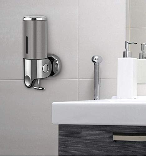 מלון Zuqiee אמבטיה מתקן סבון רכוב על קיר-מטבח נירוסטה ושירותים מתקן סבון ראש יחיד.