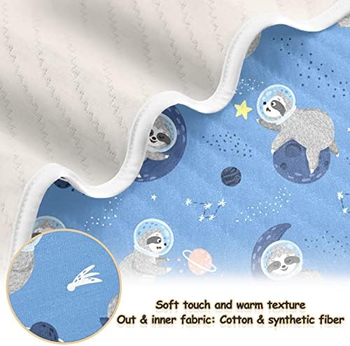 שטח כחול קטאקו שמיכה לתינוקות עצלנים חמודים לבנים בנות מיטת שמיכה של כותנה כותנה זורקים שמיכת תינוק