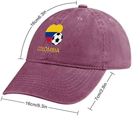 אהבת קולומביה כדורגל יוניסקס ג ' ינס כובע מזדמן בייסבול כובע אבא כובע נהג משאית כובעי עם מתכוונן