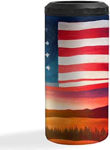 דגל ארצות הברית דגל מבודד רזה יכול להתקרר יותר - פטריוטי יכול לקיר יותר - מגניב גרפי מבודד רזה יכול להתקרר