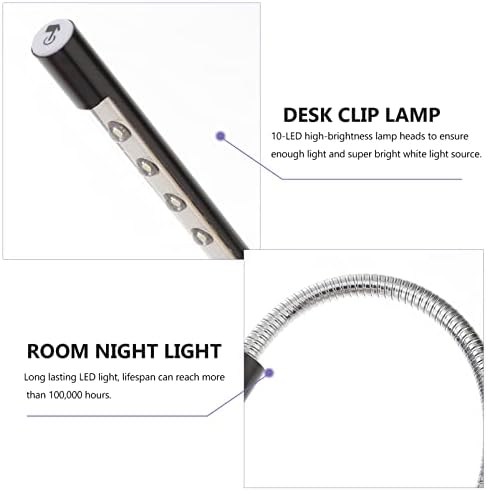 מנורת שולחן LED סולסטר 10 PCS מנורה מגע בעין מקלדת אור צוואר צווארון תאורת USB לילה השתמשו בבקרת בית