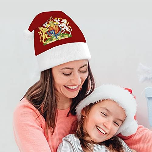 מעיל זרועות של בריטניה חג המולד כובעי בתפזורת מבוגרים כובעי חג המולד כובע לחגים חג המולד ספקי צד