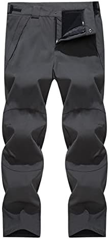 מכנסיים למכנסי סקי לניתוק לגברים עם 2 חלקים סט ספורט חיצוני מכנסי טיול אופנה פלוס מכנסיים באורך מלא