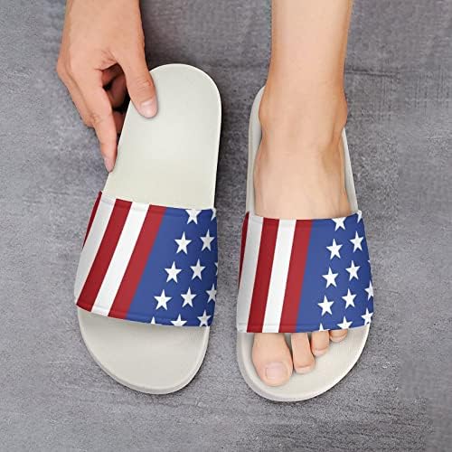 אמריקה ארהב דגל סנדלי בית ללא החלקה נעלי בוהן פתוחות לאמבט ספא מקלחת עיסוי