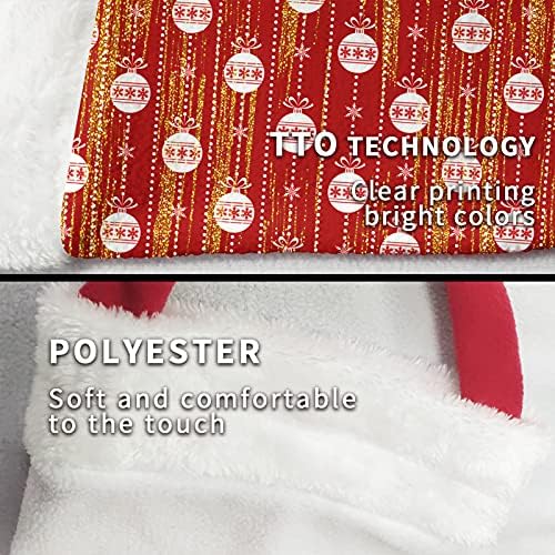 עבור U Designs Pack של 6 תיקים לטובת מסיבת חג המולד עם תיק מכולת לשימוש חוזר