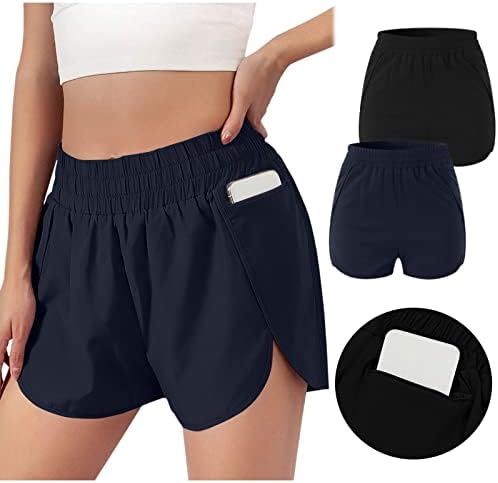 מכנסיים קצרים לנשים לקיץ טרקלין מזדמן נוח מכנסי חוף מוצקים רופפים מתאימים מכנסיים קצרים מותניים גבוהים