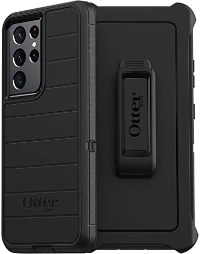 Otterbox עבור Samsung Galaxy S21 Ultra 5G, מקרה מגן מחוספס מעולה, סדרת Defender, Black