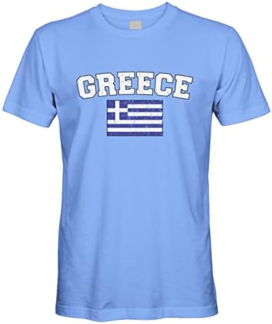 Cybertela's גברים דהויים במצוקה יוונית יוונית חולצת טריקו