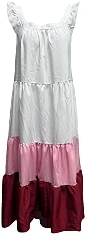 שמלת גלישת גודל של Fragarn Plus לנשים, צוואר מזדמן של נשים בוהו גבוה בשכבות נמוכות בשכבות בשכבות