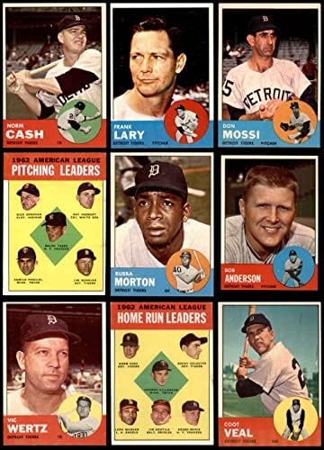 1963 Topps Detroit Tigers ליד Team Set Detroit Tigers