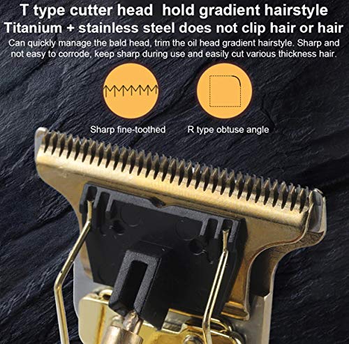 שיער קוצץ טיפוח נטענת אלחוטי קרוב חיתוך להב גוזם לגברים 0 ממ קירח שיער קוצץ אפס מרווח פירוט זקן מכונת