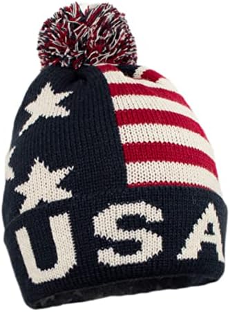 עולה פיניקס תעשיות ארהב בלינג פום כובע כפה, דגל אמריקאי סרוג כובע כפה גולגולת גולגולת