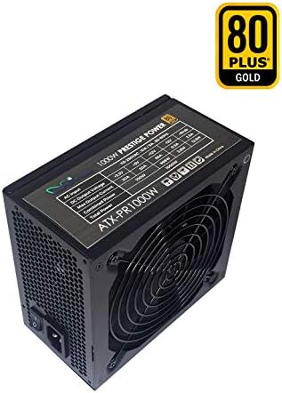 APEVIA ATX-PR1000W PRESTIGE 1000W 80+ מוסמך זהב, תאימות ROHS, PFC ATX ATX אספקת חשמל