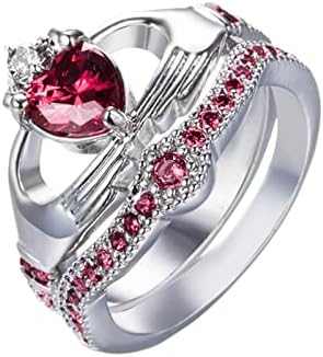 אירוסין טבעות לנשים מתנה לבן אירוסין תכשיטי לחתוך אבן טבעת יוקרה חתונה בעבודת יד טבעות חמוד
