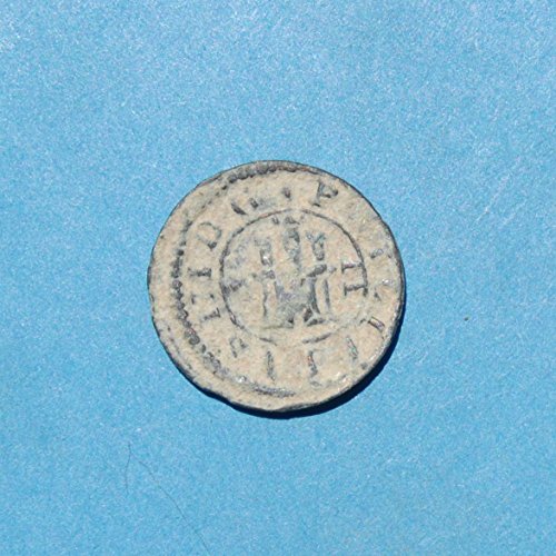1605 ES ספרד פיליפ III 2 Maravedis מטבע נחושת פרטים טובים מאוד