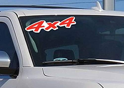 מוצרי רכב חמורים A-Peel Slogan Cut-Out Pights Windows-אדום