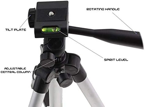 חצובה אלומיניום קל משקל של Navitech תואם ל- Sony Ilce6000S Compact System Body Body Camera