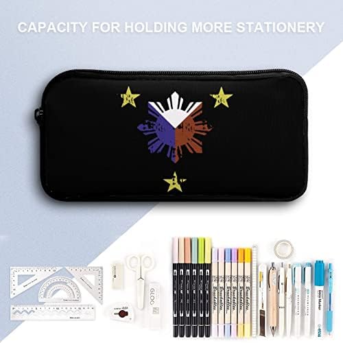 כוכב דגל פיליפיני קיבולת גדולה עיפרון מארגן עט עט פאץ 'מארגן עט נייד שקית עט עם רוכסן