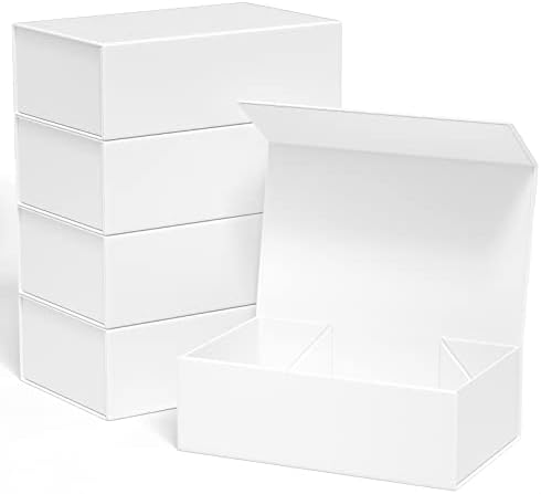 קופסאות מתנה לבנות 10 x 6 x 3 עם קופסאות מתנה של מכסה מגנטי למתנות, קופסא מתנות לשושבינה, קופסה חמודה, קופסת מתנה