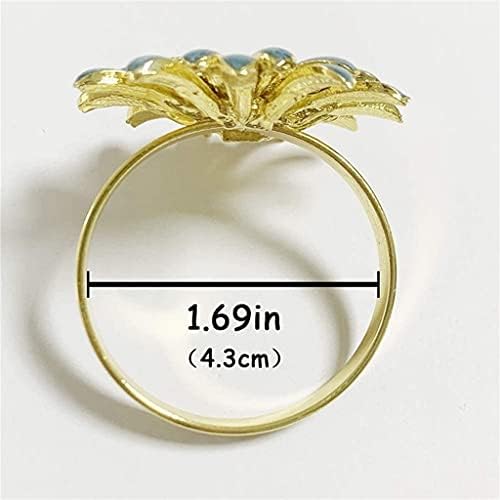 טבעת מפרות KLHHHG 4 חתיכות מפיות חמוד טבעת טבעת שולחן קישוט קישוט חתונה טבעת מפית (צבע: A, גודל