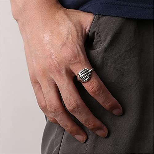 2023 טבעת מצופה כסף מצופה כסוף טבעת יצירתית אישית טבעת טרייה לטבעת מתנה לבנים 1012