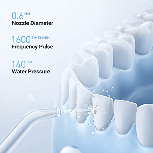 מים ניידים אלחוטיים חוטף חילוף שיניים השקיה דרך הפה, חשמלי נטען IPX7 אטום למים 250 מל מים מנקה שיניים חוט