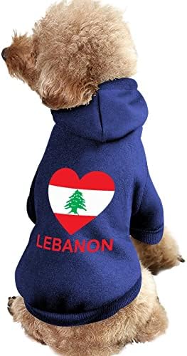 אוהבים לבנון קפוצ'ונים כלבים מחמד בהתאמה אישית בגדי כלבים רכים נעימים סוודרים מחמד נושמים עם כובע