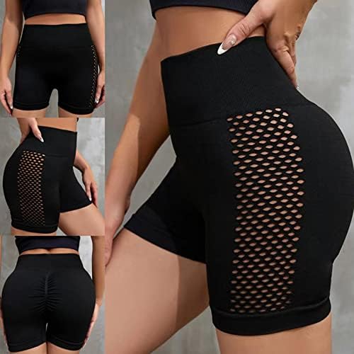 מכנסיים קצרים של אופנוען לנשים בקרת בטן מותניים גבוהה בקרת יוגה קיץ מזדמן מפעיל מכנסיים קצרים
