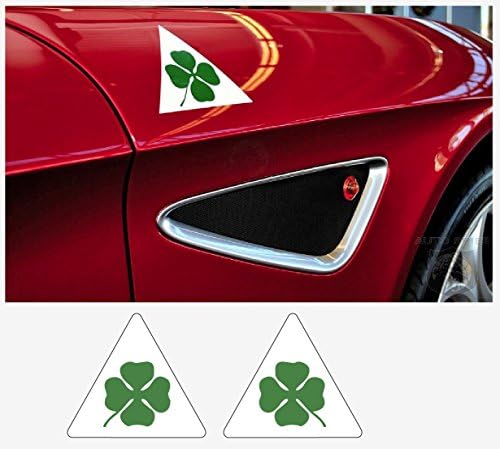 Alfa Romeo Side Side Side סט Cloverleaf Quadrifoglio Verde 2 PCS. L+r 12 סמ