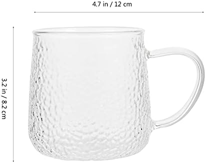 יארדווה קפה שמנת 4 יחידות ברור זכוכית תה כוסות קפה ספלי גדול קיבולת שתיית כוסות בירה כוסות כלי שתייה עבור חלב