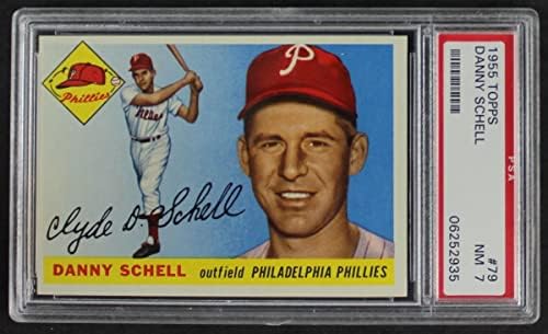 1955 Topps 79 Danny Schell Philadelphia Phillies PSA PSA 7.00 Phillies