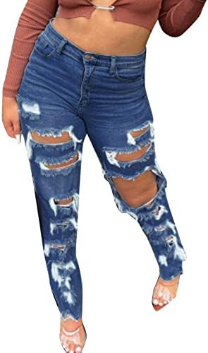 מכנסי ז'אן לנשים פלוס ג'ינס מותניים גבוהות מותניים שחורות רזות מתאימות מותניים אלסטיות ג'ינס פלוס נשים בגודל