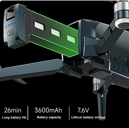 DOJIKHSD DRONE עם מצלמת UHD 4K למבוגרים, Quadcopter Gimbal 3 צירים עם מצלמת EIS, העברת וידאו 3280ft, הימנעות