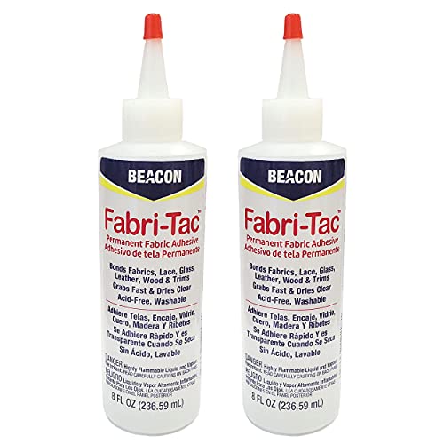 Beacon Melous Fabri -TAC דבק קבוע, בקבוק 8 ​​אונקיה - יצירה מובחרת ודבק בד