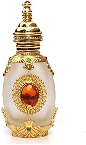 MMLLZEL 2PCSLOT זהב מזרח תיכון בקבוק חיוני לשמנים בושם בקבוק זכוכית ריק לעיצוב חתונה