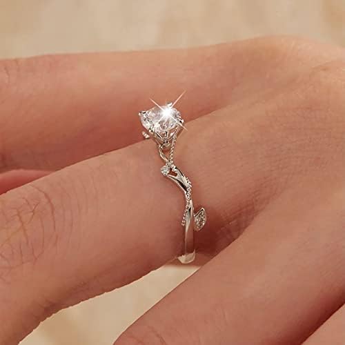 הצהרה טבעות אופנה זירקוניה לנשים חיקוי בלינג טבעת יהלום מעורבות טבעות נישואין טבעות גדולות לנשים מתנת אופנה לאוהבים