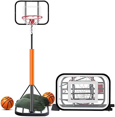 נייד כדורסל חישוק כדורסל מערכת גובה מתכוונן כדורסל חישוק מתקפל כדורסל חישוק חיצוני / מקורה כדורסל