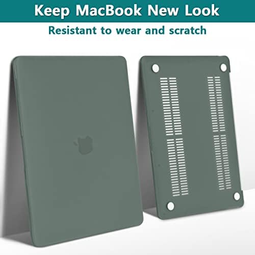 Teryeefi Case Hard תואם ל- MacBook Air 13 אינץ 'מארז A2337 A2179 A1932 עם רשת הרשתית Touch ID 2021