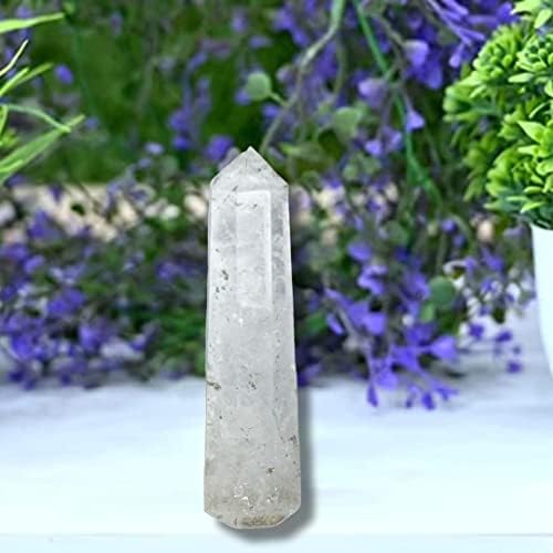 רכיב רוחני רייקי מגדל קריסטל טעון 8 אבן פנים ידועה במאסטר מרפא