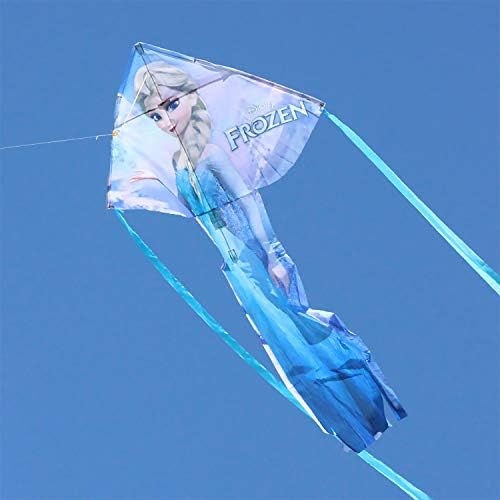 Windnsun Breezyflier 57 עפיפוני דלתא לניילון ארוך ניילון עם SkyTails, ידית עפיפון וחוט עפיפון