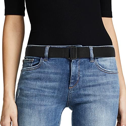 ג'סגוד נשים ללא חגורת מתיחה חגורת רצועת אינטרנט אלסטית בלתי נראית עם שמלות מכנסי ג'ינס לשמלות ג'ינס