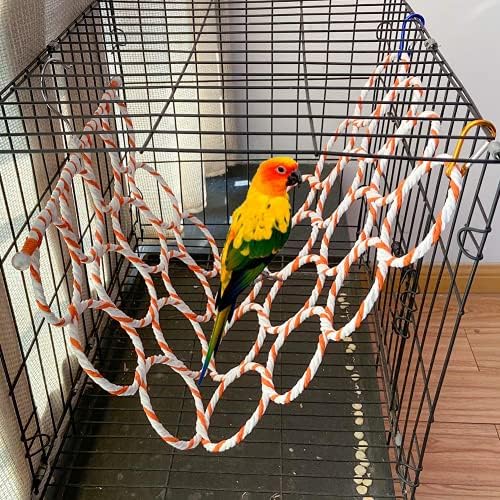 Kyhsom Bird Hemp Rope Net Swing