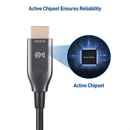 ענייני כבלים CL2 מדורג פעיל 8K@60Hz סיבים אופטיים HDMI כבל 32.8 רגל / 10 מ ' - תומך 8K@60Hz 4K@120Hz