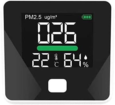 MJWDP PM2.5 גלאי איכות אוויר גלאי טמפרטורה לחות מד גז צג גז LCD מסך מדחום אבק רב פונקציה
