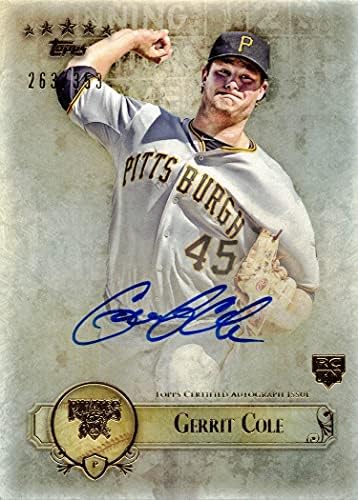 2013 Topps Five Star Baseball FSBA -GC Gerrit COLE CORTIFIED AUTOGRAGTH CARD CARD - רק 353 תוצרת!