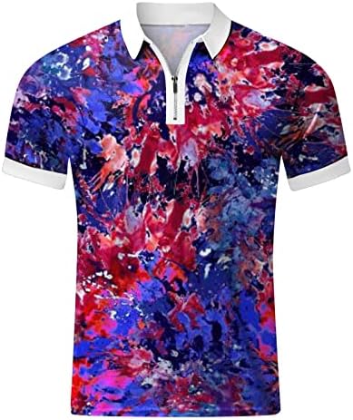 4 ביולי חולצות לגברים, פטריוטית גברים של פולו חולצות מהיר יבש אופנה גולף חולצות אמריקאי דגל עיצוב